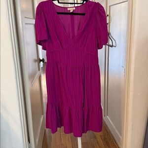 Knox Rose Fuchsia Pink Dress Medium